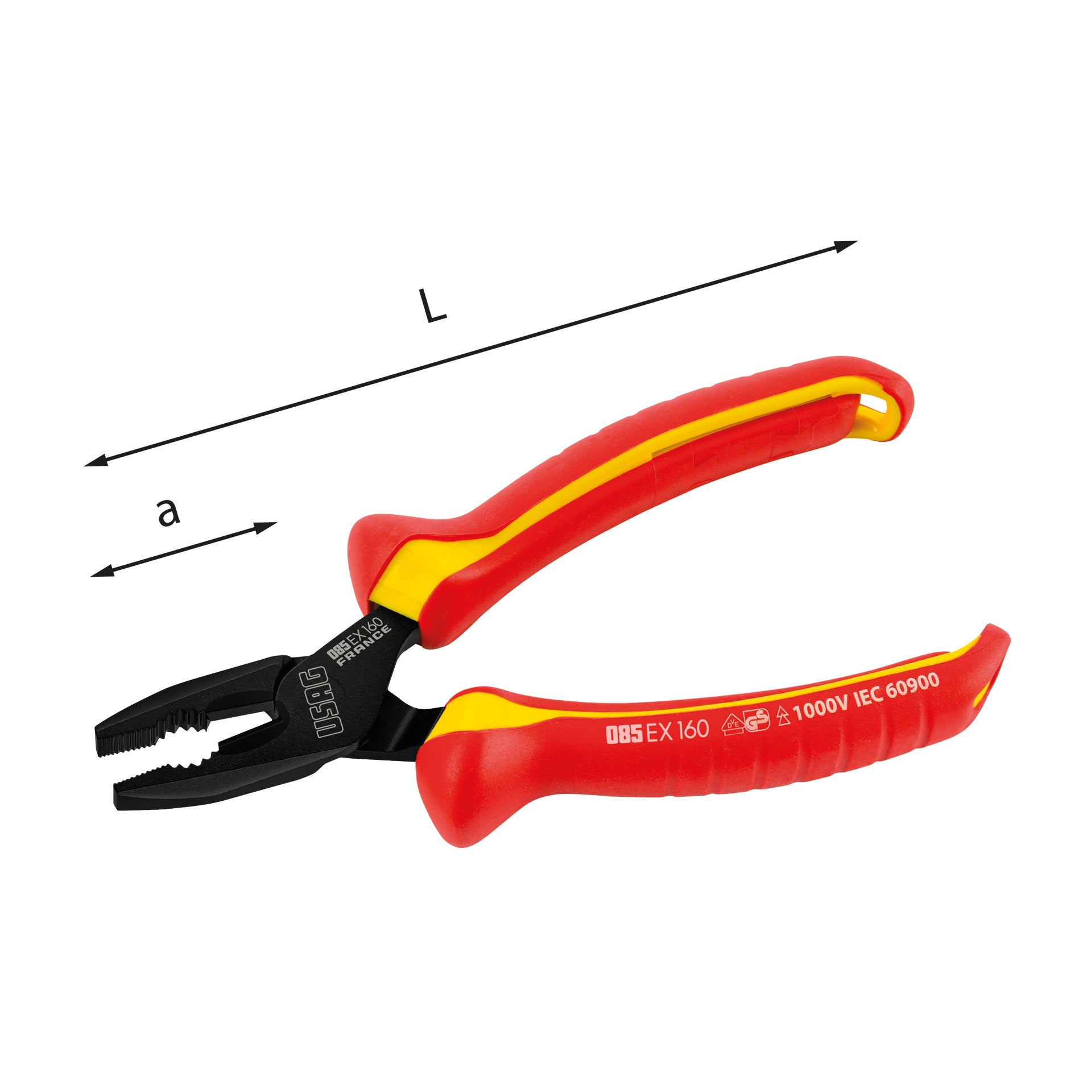 085 EX - Pince universelle isolée 1000 v - Usag 085 EX - Pince universelle isolée 1000 v - Usag